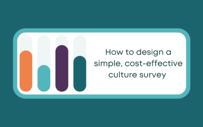 Need to design a simple, low-cost culture survey? Use these 4 foundations of culture to create one.