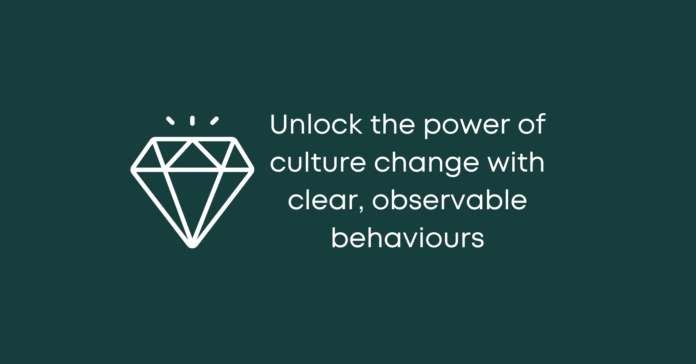 Unlock the power of culture change with clear, observable behaviours