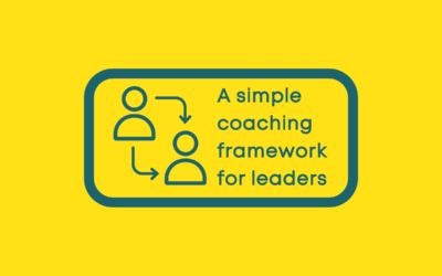 A simple coaching framework for leaders