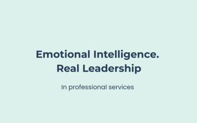 Emotional Intelligence in Professional Services: Why Leaders Need It.